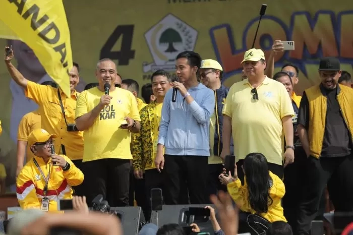 Cawapres Nomor Urut 2 Gibran Rakabuming Raka Hadiri Acara HUT Partai Golkar