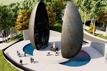 Memorial Park IKN Berbentuk Patung Cangkang Telur dan Burung Garuda