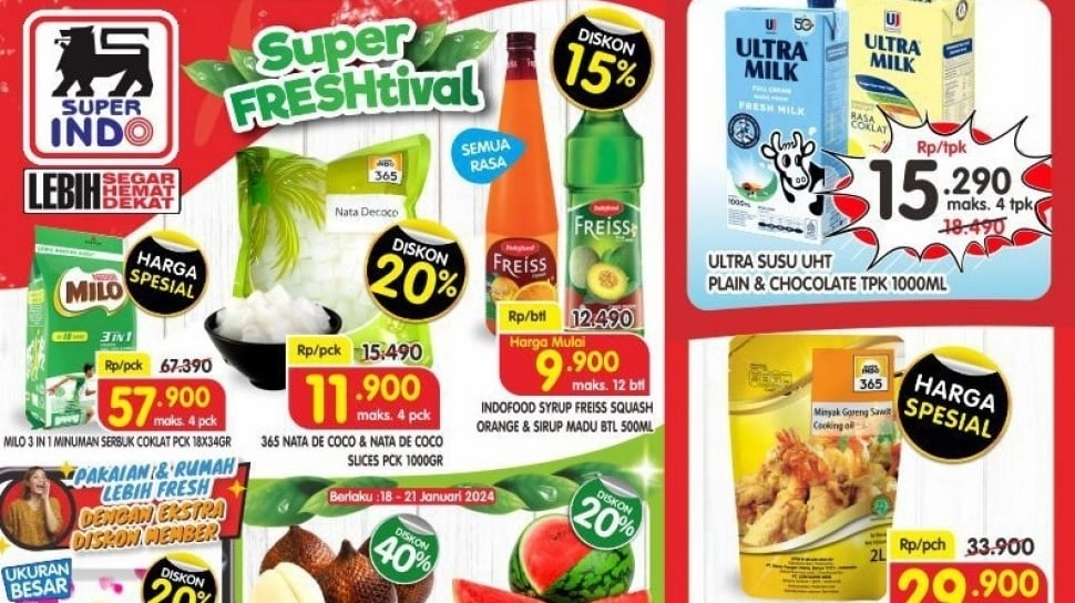 Belanja Murah di Superindo, Banyak Produk Diskon Hingga 50%