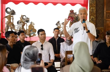 Bertemu Milenial di Ponorogo, Ganjar Janjikan Internet Gratis Merata hingga Kesejahteraan Pelaku Industri Kreatif