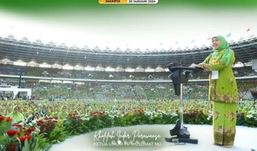 Hari Terakhir Menjabat Sebagai Ketua Umum PP Muslimat NU, Khofifah Hadiri Harlah ke-78 dan Beri Pesan Ini