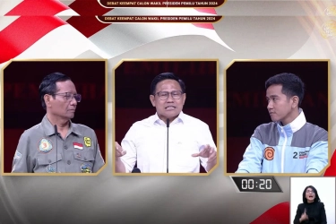 Mahfud MD dan Cak Imin Kompak ‘Ngambek’ Usai Ditanya Gibran soal 