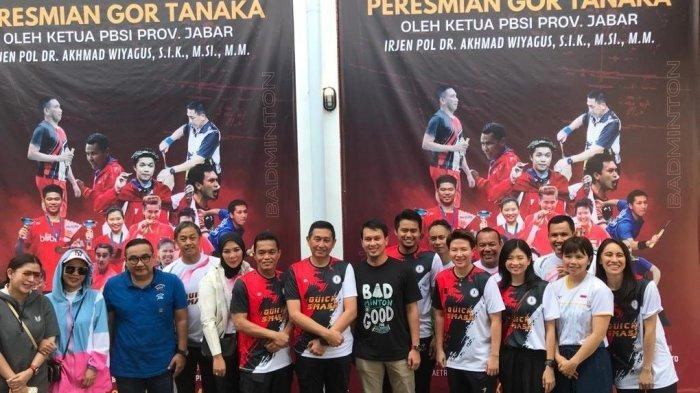 Peresmian GOR Bulutangkis Tanaka Dihadiri Pebulutangkis Ternama Tanah Air