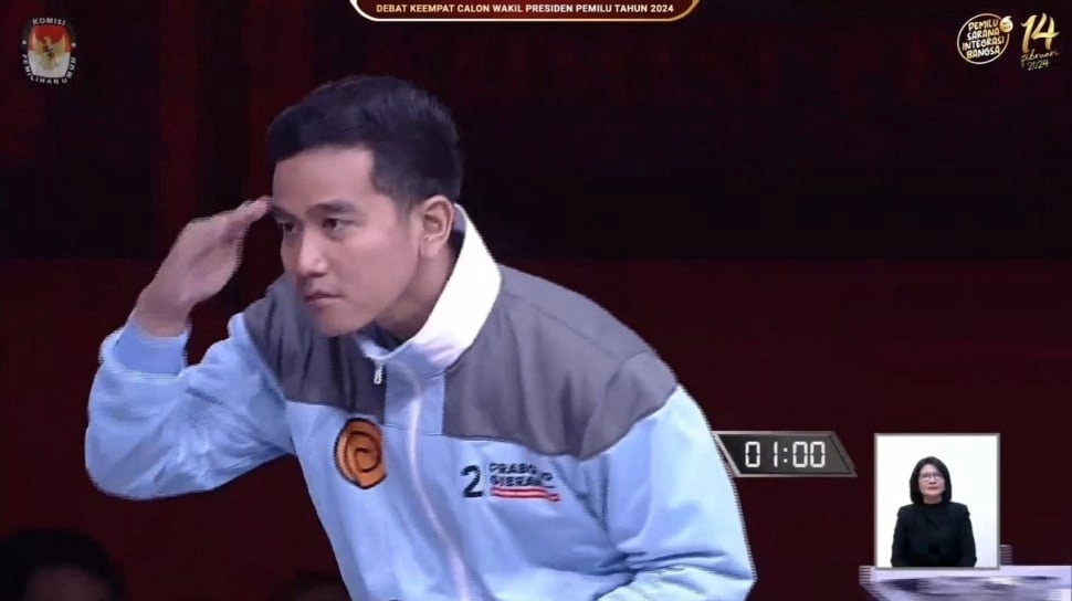 Aksi Gibran Rakabuming Saat Debat Cawapres Dicibir ''Cringe'' Oleh Warganet, Apa Sih Artinya?