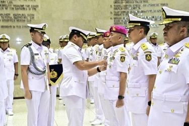 KSAL Pimpin Sertijab 8 Jabatan Strategis TNI AL