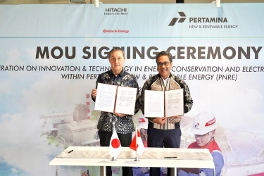Pertamina NRE Gandeng Hitachi Energy, Kembangkan Teknologi Konservasi Energi