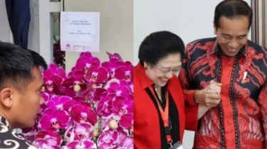 Filosofi dan Pesan Tersembunyi Anggrek Jokowi Buat Megawati, Bukan Merah tapi Ungu..