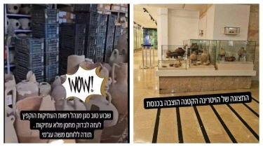 Israel Curi Barang-barang Antik dari Gaza, Dipajang di Knesset dan Dipamerkan di Media Sosial