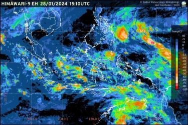 Prakiraan Cuaca BMKG di Berbagai Kota Indonesia Senin 29 Januari, Sebagian Besar Kota Diprediksi Hujan Lebat Disertai Petir, Berikut Wilayahnya