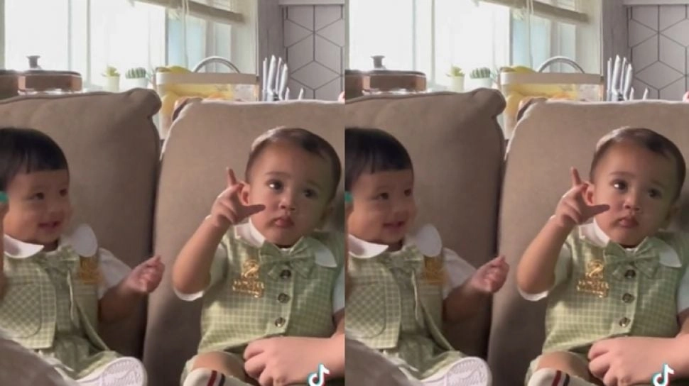 Adu Mewah OOTD Ameena dan Rayyanza, Bikin Gemas Gara-Gara Tragedi Cubit Saat Main Bareng