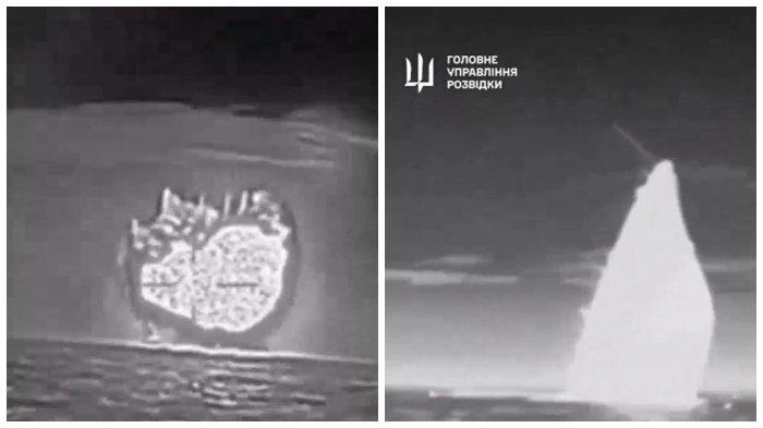 Detik-detik Drone Laut Ukraina Tenggelamkan Kapal Ivanovets Rusia di Krimea