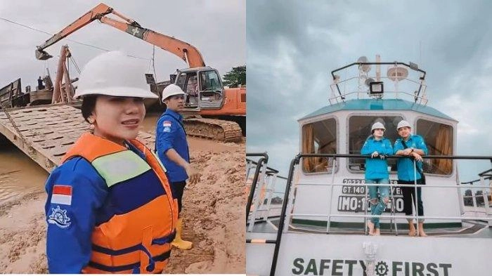 Ngaku Jalani Bisnis Bareng, Ko Apex Ajak Dinar Candy Tinjau Proses Pembuatan Kapal Tongkang