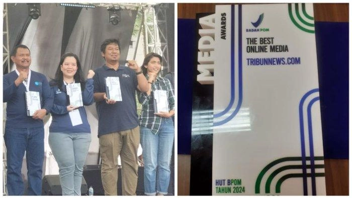 Tribunnews.com Terima Penghargaan dari BPOM Kategori The Best Online Media