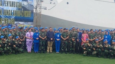 119 Personel Satgas MTF TNI Tiba di Dermaga Kolinlamil Usai Tunaikan Tugas Perdamaian di Lebanon