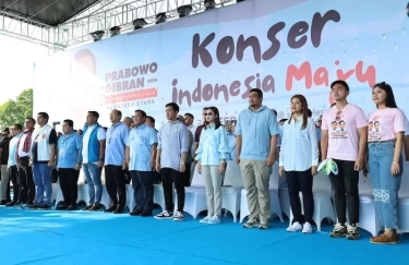 Kali Kedua Bertandang ke Sumatra Utara, Prabowo Disambut Meriah Belasan Ribu Warga di Deli Serdang