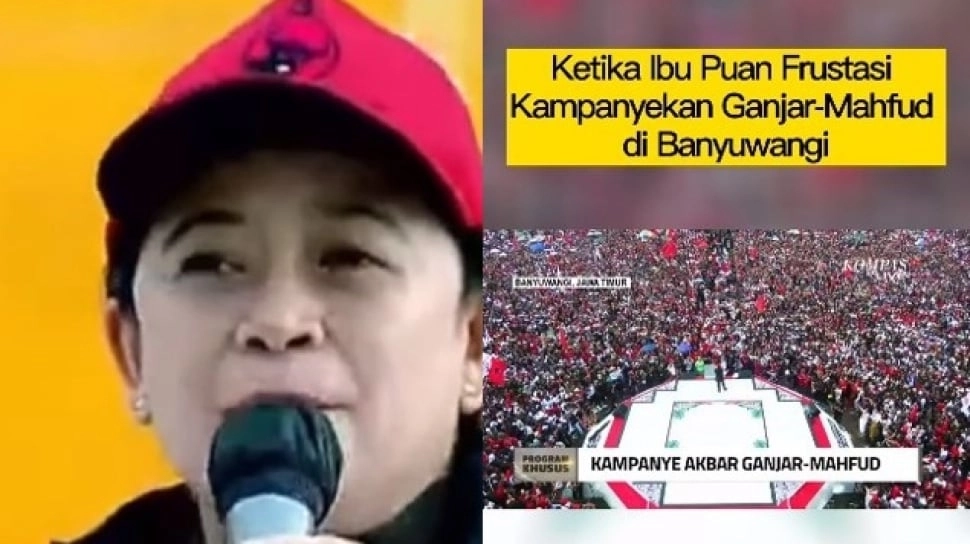 Puan Maharani Frustasi Kampanyekan Ganjar-Mahfud? Teriakan 'Nomor Dua' Menggema