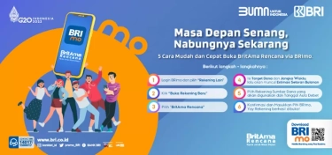 Buka Tabungan BritAma Rencana Bisa Pakai Aplikasi BRImo, Ada Promo Cashback bagi 1.000 Nasabah Pertama!