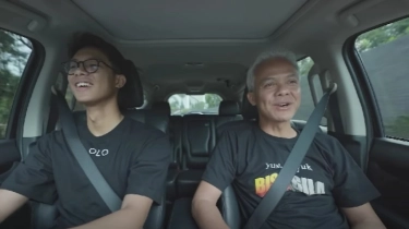 Carpool Karaoke Bareng Anak, Suara Ganjar Pranowo Dipuji Lebih Merdu Ketimbang Anies Baswedan