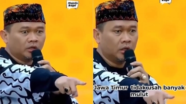 Momen Cak Lontong Melotot hingga Ngamuk Saat Kampanye Ganjar-Mahfud Diserbu Pendukung 02