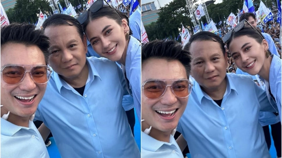 Hadir Kampanye Akbar Prabowo-Gibran di GBK, Paula Verhoeven Pede Tenteng Tas Mewah Ratusan Juta