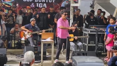 Sehari Jelang Pencoblosan, Ganjar Pranowo Nonton Slank di Taman Budaya Semarang