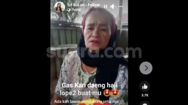 Ibu Haji Siap Dipenggal Demi Prabowo! Video Lucu Mendukung Calon Presiden Viral