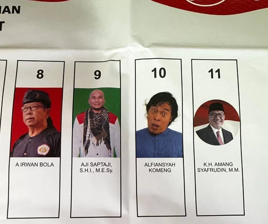 Komeng Viral Berpose Kocak di Surat Suara, Jihan Fahira juga Jadi Omongan Netizen