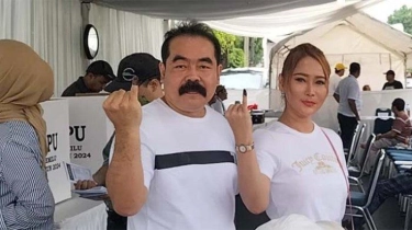 Kompak Pakai Baju Putih ke TPS, Inul Daratista dan Adam Suseno Sempat Debat Sebelum Tentukan Pilihan