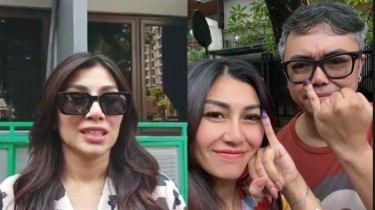 Salurkan Hak Pilih, Nisya Ahmad dan Suami Nyoblos di Depan Rumah, Pamer Tinta di Kelingking