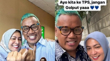Sama-sama Nyaleg, Uya Kuya Bagikan Momen Nyoblos Bersama sang Istri