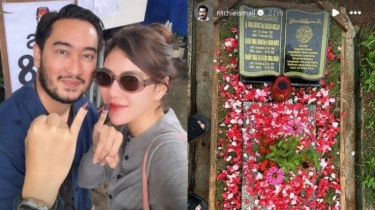Usai Nyoblos di Pemilu 2024 bersama Syahnaz Sadiqah, Jeje Govinda Kunjungi Makam Ibundanya