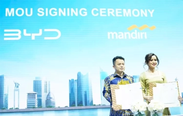 Perkuat Ekosistem Kendaraan Listrik di Indonesia, Bank Mandiri Teken MoU dengan BYD
