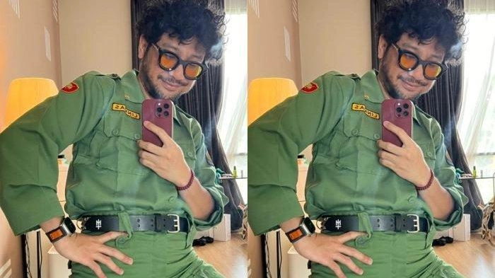 Kisah di Balik Seragam Linmas yang Dipakai Kunto Aji di TPS