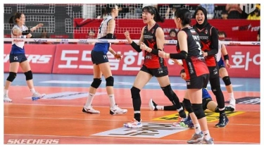 Momen Smes Megawati Hajar Head Coach AI Peppers di Liga Voli Korea, Headshot Megatron Libur Dulu