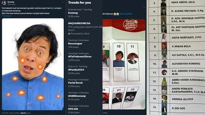 Perolehan Suaranya Makin Tak Terkejar, Berapa Penghasilan Komeng Jika Lolos Jadi Anggota DPD?