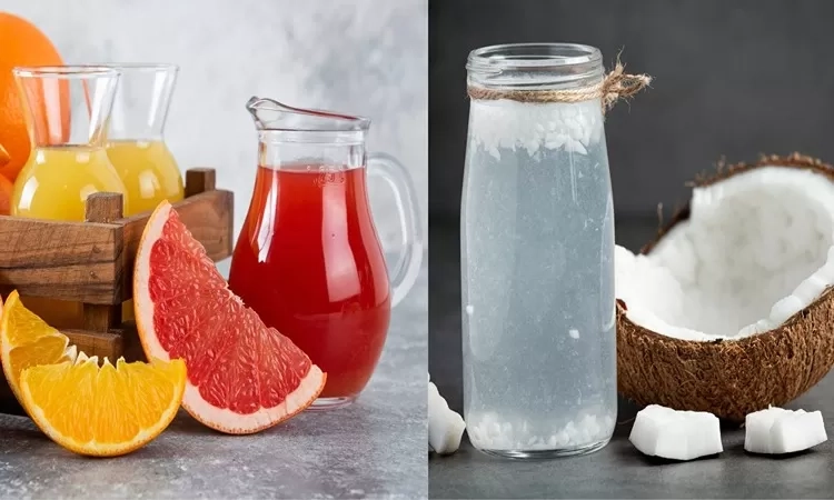 Mana yang Lebih Sehat, Jus Buah atau Air Kelapa? Temukan Jawabanya di Sini