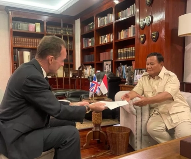 Lewat Dubesnya, PM Inggris Rishi Sunak Ucapkan Selamat ke Prabowo, Ini Isi Pesannya