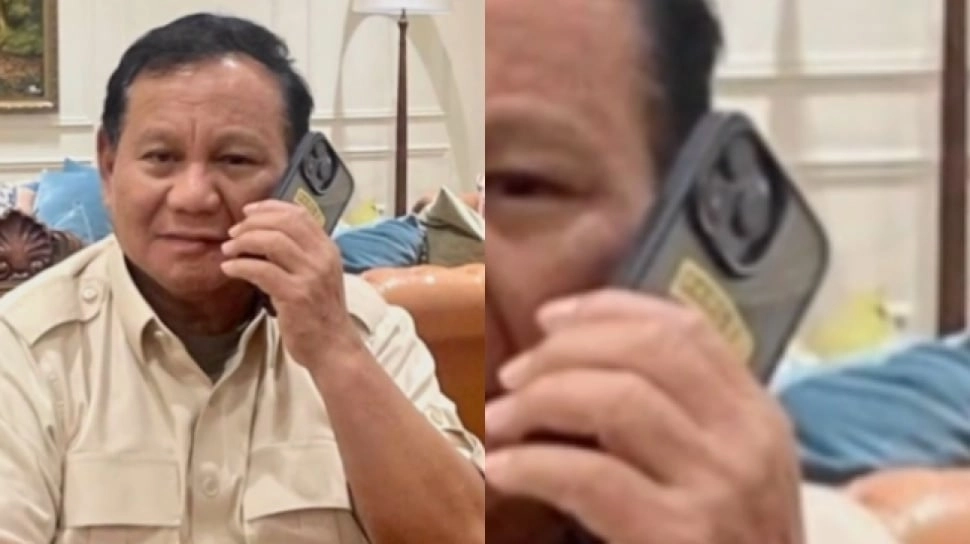 Stiker di Case HP Prabowo Subianto Bikin Salah Fokus, Netizen: Cie Couple..