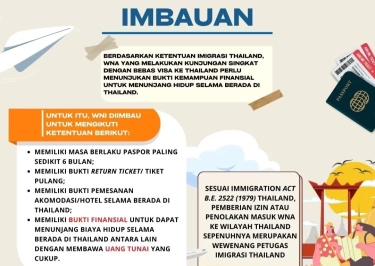 Mau Liburan ke Bangkok? Beberapa Hal ini Perlu Kamu Tahu sebelum Berangkat, Imbauan dari KBRI