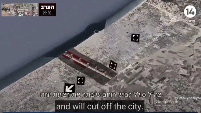 Gaza akan Dibelah Jadi Dua, Israel Bangun 'Sabuk Militer', Koridor Netzarim Membagi Gaza Menjadi Dua