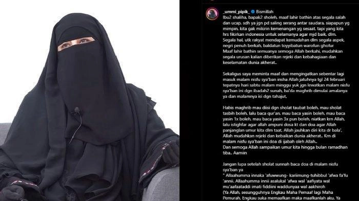 Umi Pipik Minta Maaf usai Postingannya soal Kecurangan Pemilu Tuai Kontroversi: Jangan Saling Serang