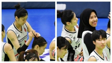 Momen Megawati dan Eun-jin Terima Servis Park Hye-min yang Mendadak Jadi Penata Rambut