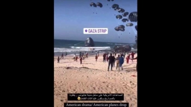 AS Jatuhkan Bantuan ke Gaza Melalui Pesawat, Pejabat PBB Sebut Banyak Masalah: Itu Solusi Terakhir