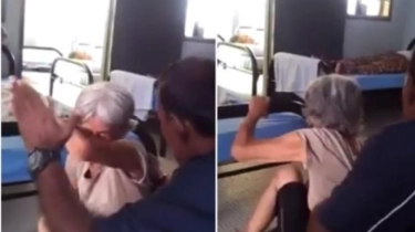 Netizen Berang! Beredar Video Lansia Diduga Dianiaya Seorang Pria di Panti Jompo