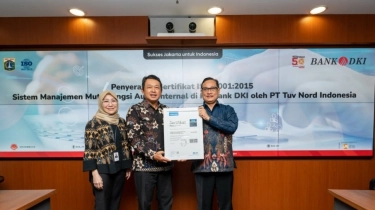 Bank DKI Raih ISO 9001:2015 Untuk Sistem Manajemen Mutu Audit Internal