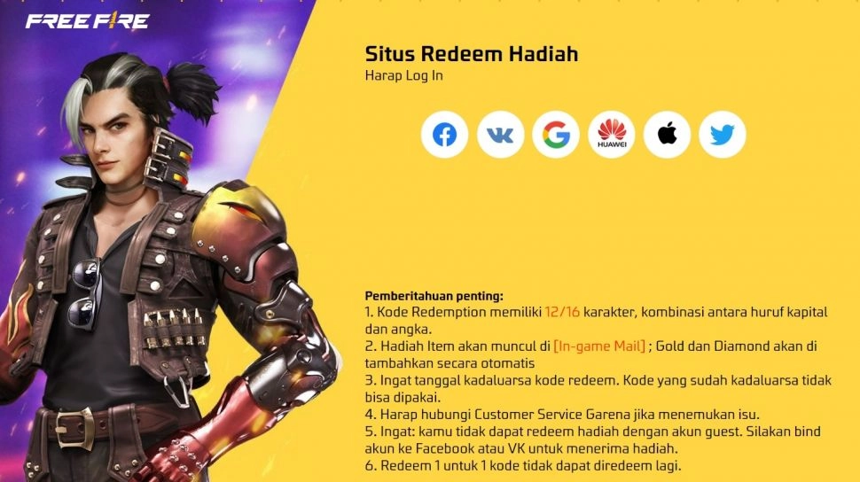 Daftar Klaim Kode Redeem FF Hari Ini 6 Maret 2024, Langsung Klaim Hadiahnya