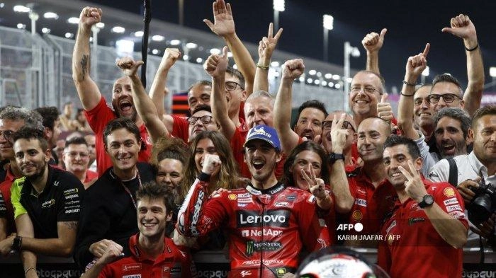 Aib Pecco Bagnaia Balapan MotoGP Qatar 2024 - Sirkuit Lusail Bikin Keki sang Juara Dunia