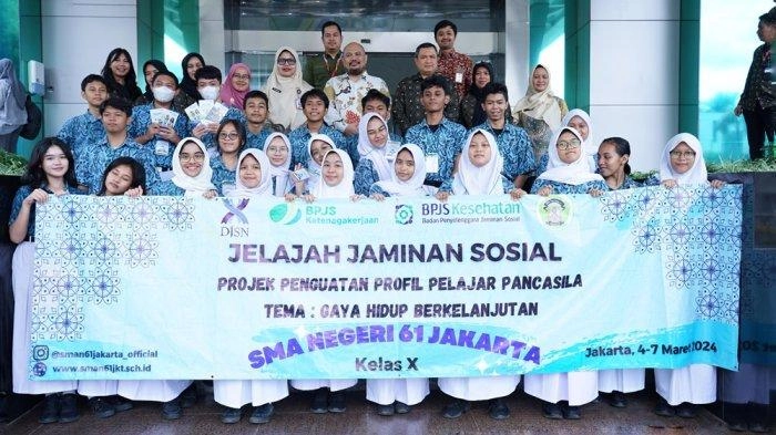 BPJS Ketenagakerjaan Gelar Kegiatan Jelajah Jaminan Sosial Bersama Siswa SMA Negeri 61