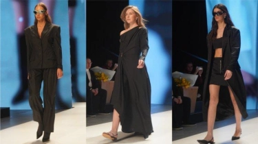 Busana Wanita Modern Biker ala Brand Vestiaire di Moscow Fashion Week