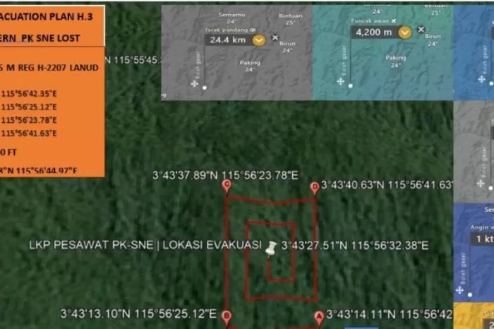 Tim SAR Gabungan Kembali Mencari Pesawat Smart Aviation yang Jatuh di Kalimantan
